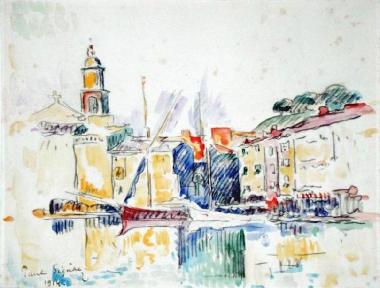 Paul Signac French Port of St. Tropez oil painting image